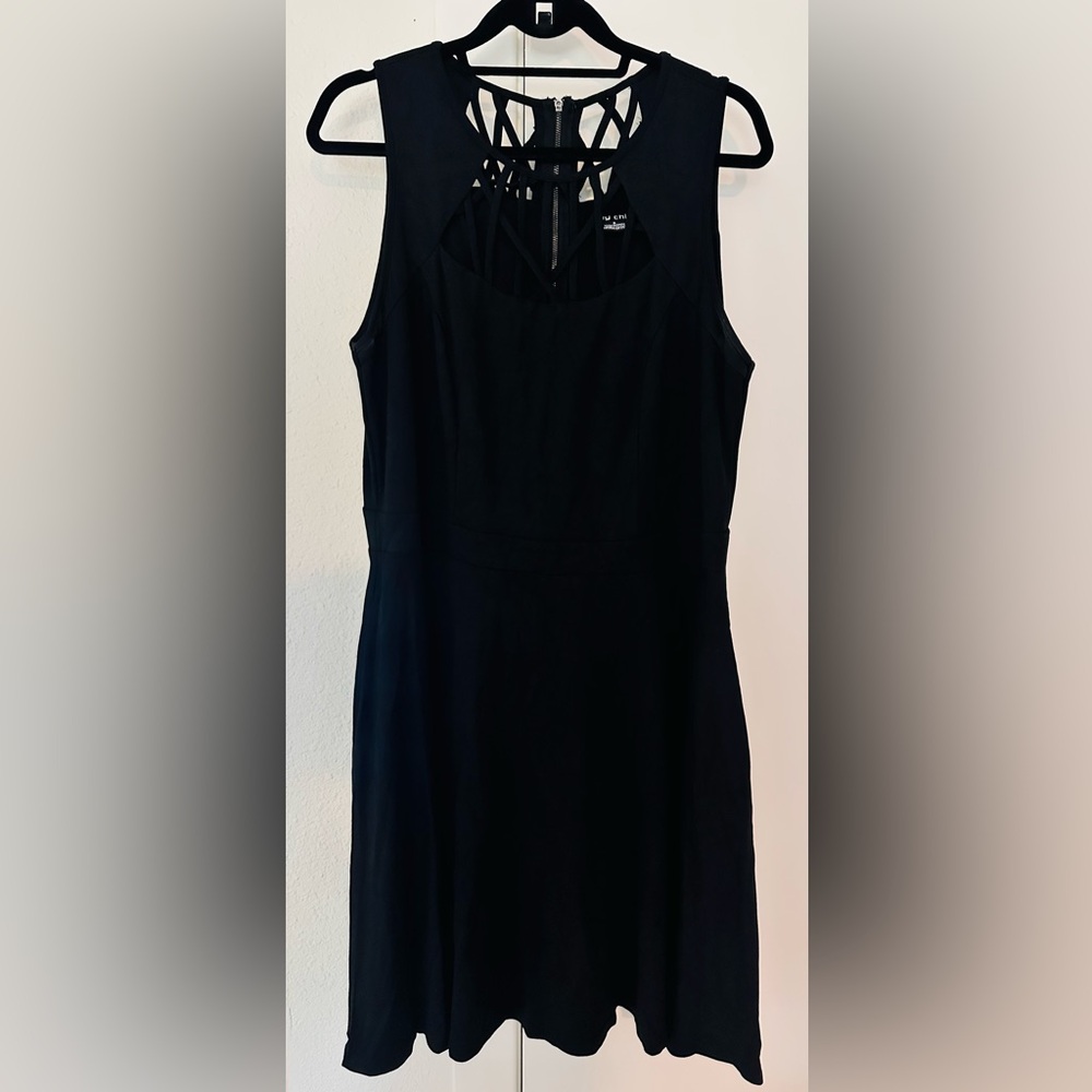 City Chic Black Backless Dress